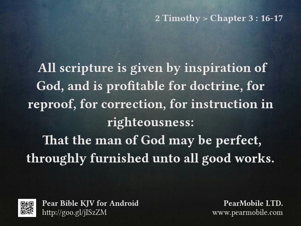 2 Timothy, Chapter 3:16-17